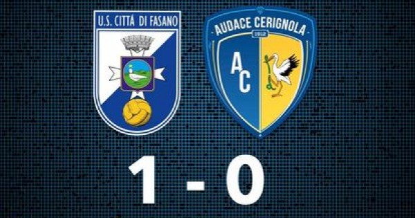 L'Audace Cerignola ko 1-0 a Fasano scivola verso la zona play-out