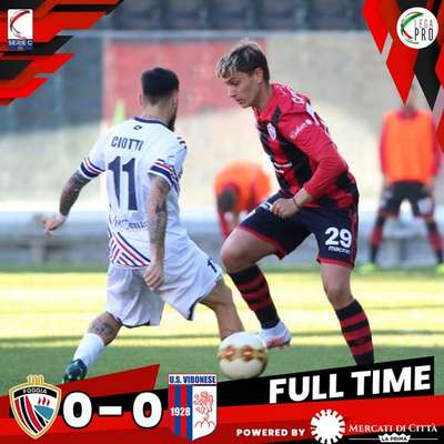 Calcio Foggia 1920-Vibonese termina 0-0 e mette fine alla serie di sconfitte dei rossoneri