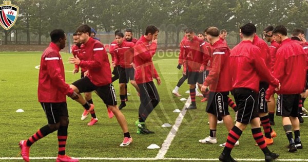 Calcio Foggia 1920: l'allenamento di oggi sotto la pioggia battente