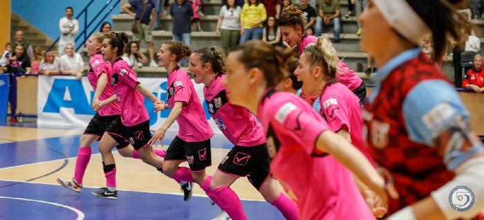 Serie A femminile Calcio a 5, finale scudetto: la Salinis batte 3-1 il Montesilvano in gara uno