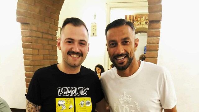 Quagliarella sorpreso nelle vie di Sannicandro, relax sul Gargano per il bomber della Sampdoria
