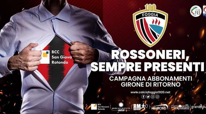 Calcio Foggia 1920, al via il ritiro del mini abbonamento 2020-21