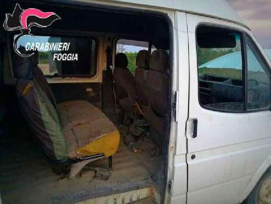Ancora sequestri di furgoni trappola da parte dei Carabinieri del Comando Provinciale di Foggia