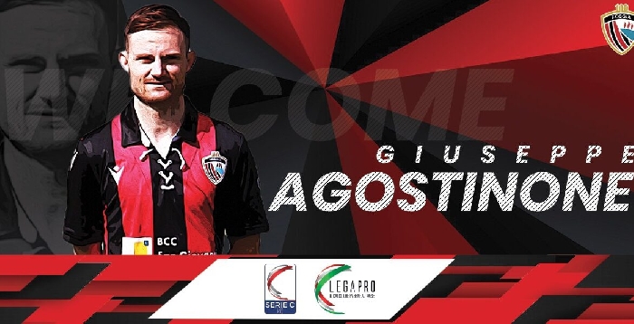 Il Calcio Foggia 1920 comunica di aver perfezionato l'ingaggio del calciatore Giuseppe Agostinone