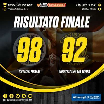 Vince Ferrara al fotofinish 98-92 ma la Cestistica San Severo c'è!