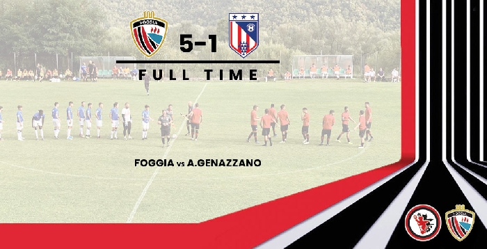 Calcio Foggia 1920: cinque reti al Genazzano