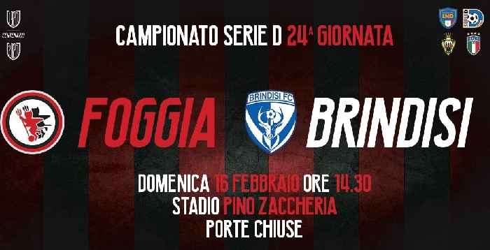 Calcio Foggia 1920: le disposizioni della Lnd relative alla gara Foggia-Brindisi a porte chiuse