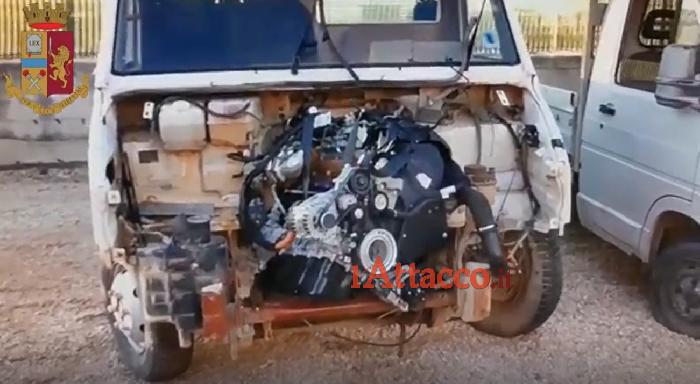 VIDEO | Cerignola, la Polizia arresta due giovani cerignolani per ricettazione di veicoli rubati