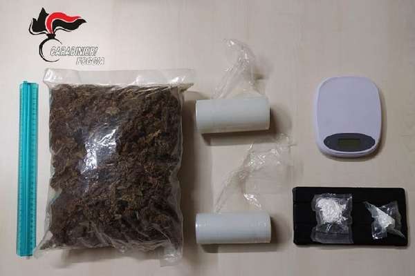 Droga a domicilio in tempo di Covid, due arresti a Serracapriola