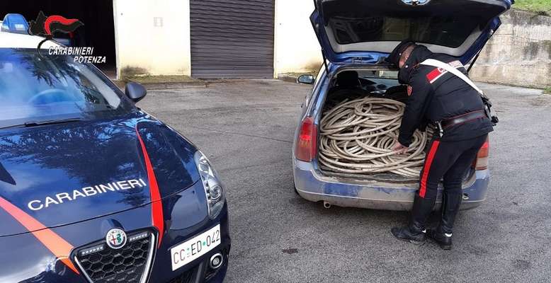 Dalla Capitanata alla Basilicata per rubare rame, arrestate nove persone
