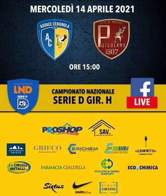L'Audace Cerignola batte 3-1 la Puteolana e riapre la caccia ai play-off