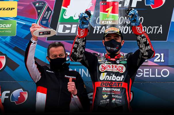 Michele Pirro vince al Mugello il primo Round del CIV Superbike