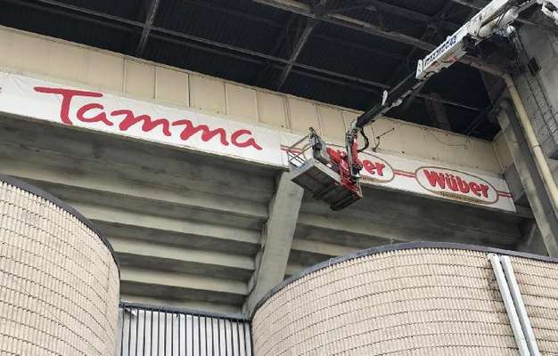 Con il nuovo che avanza, via i cartelloni dello sponsor Tamma dallo Zaccheria