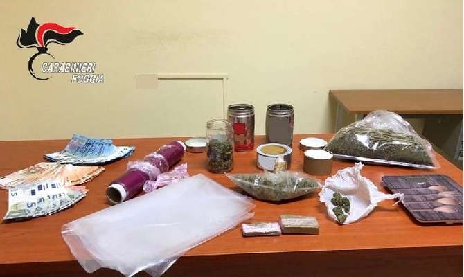 In casa con la droga, arrestato dai carabinieri a San Marco in Lamis