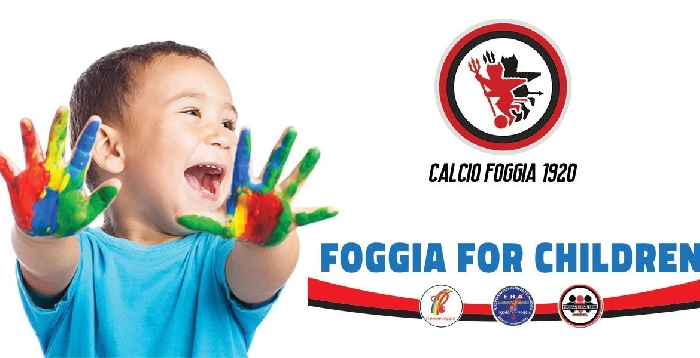 Calcio Foggia 1920: Foggia For Children sulle maglie rossonere