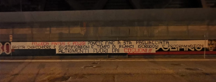 Foggia Calcio, sbottano i tifosi: "E' tempo di bilanci e programmazioni, altrimenti fuori dai co****ni"