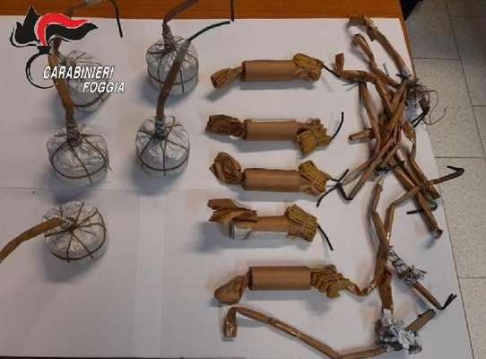 San Giovanni Rotondo, detiene micidiali ordigni esplosivi in garage: 38enne agli arresti domiciliari