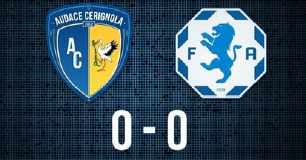 Audace Cerignola-Fidelis Andria termina in parità con il punteggio di 0-0