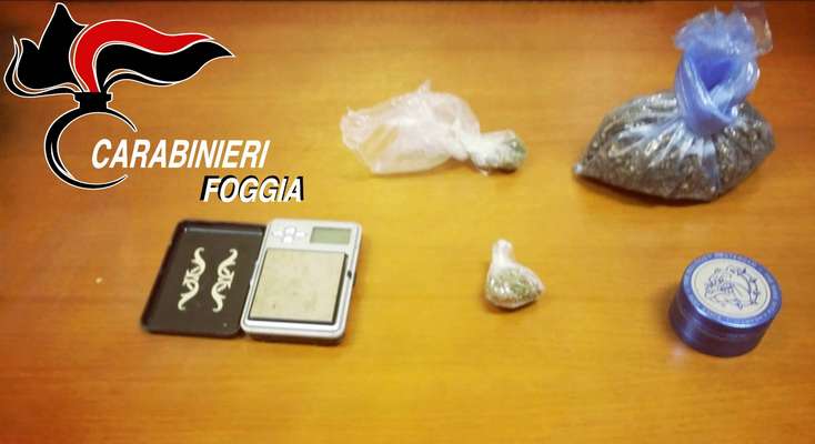 Roseto Valfortore, pusher arrestato in flagranza