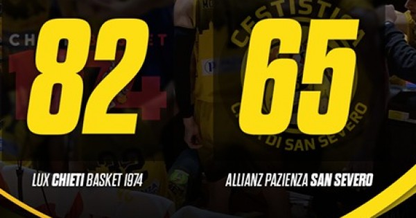 Chieti conferma la sua forza in attacco e non perdona. Cestistica San Severo sconfitta 82-65!