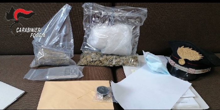 Biccari, 25enne tratto in arresto per detenzione ai fini di spaccio di marjiuana