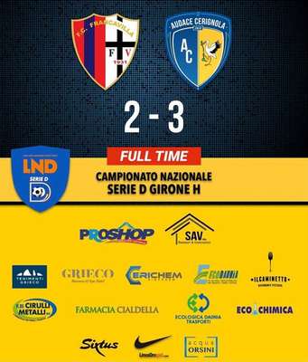 L'Audace Cerignola espugna 3-2 il terreno del Francavilla e si allontana dalla zona play-out