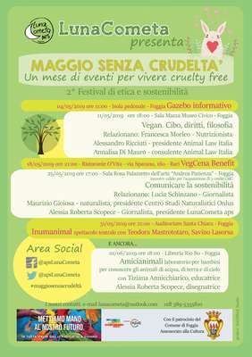 Torna il "Maggio senza crudeltà ", il festival per il vivere etico e sostenibile
