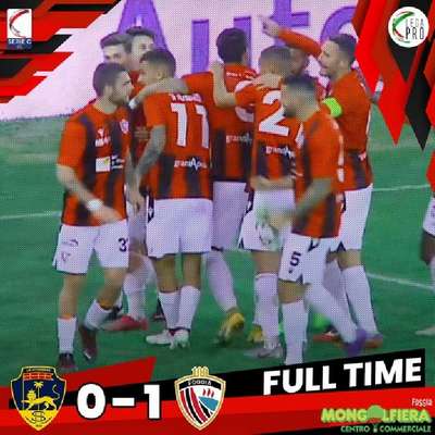 Il Foggia espugna Viterbo grazie ad un calcio di rigore trasformato da Rocca