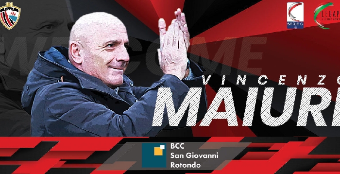 Calcio Foggia 1920: Vincenzo Maiuri è il nuovo allenatore dei rossoneri
