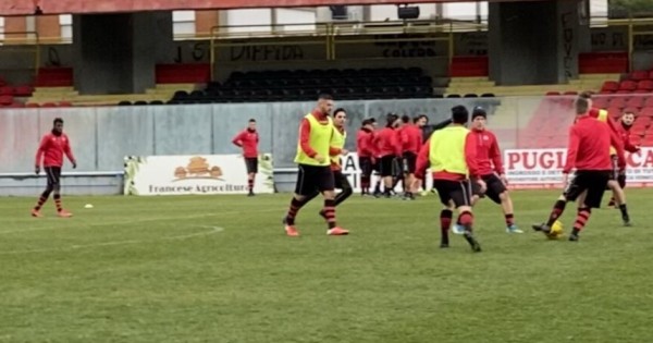 Calcio Foggia 1920, primo allenamento in vista della gara con il Teramo