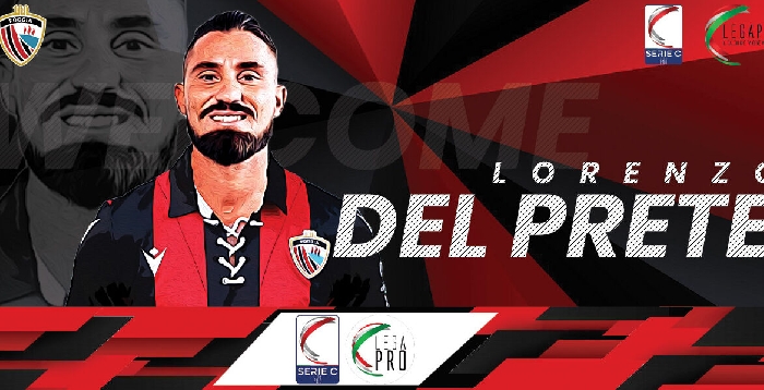 Il Calcio Foggia 1920 rende noto di aver acquisito il diritto alle prestazioni sportive del calciatore Lorenzo Del Prete