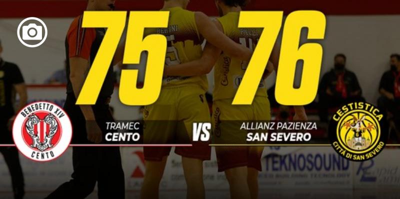 Prova d'orgoglio della Cestistica che vince a Cento 75-76