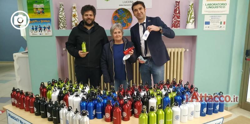 Lucera, borracce a scuola contro il consumo di plastica 