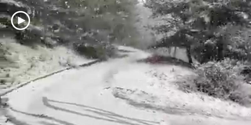 La neve sui Monti Dauni, primi fiocchi di stagione