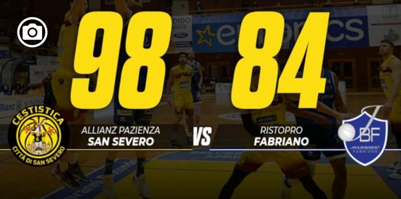 Avanti tutta: San Severo batte Fabriano 98-84 ed è al quarto posto in classifica