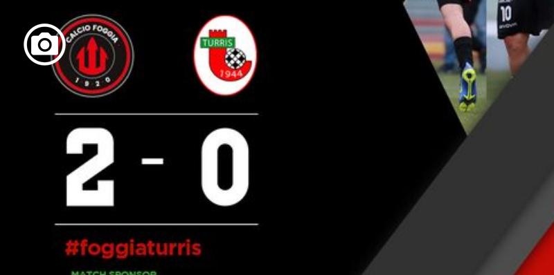 Il Foggia batte 2-0 la Turris e mercoledì sarà di scena al Partenio