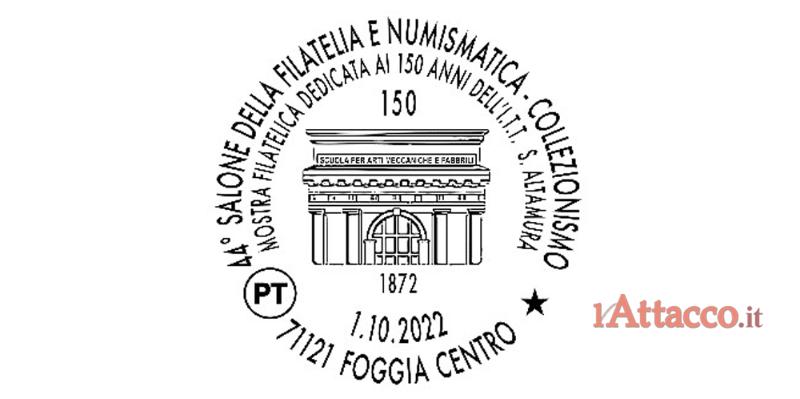 Poste Italiane, l’1 ottobre disponibile l’annullo filatelico per i 150 anni dell’I. T. T. Saverio Altamura di Foggia