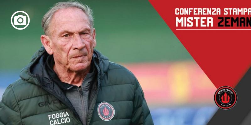 Zdenek Zeman: (Calcio Foggia 1920): "Non abbiamo mai perso la voglia di fare risultato"