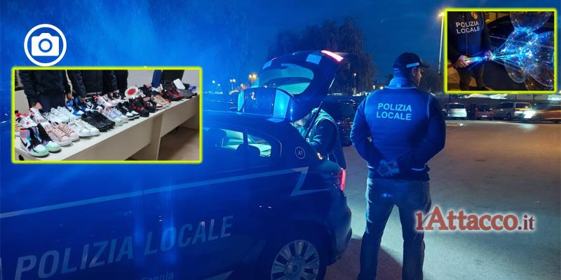 Fiera di Santa Caterina, sanzionati veicoli e parcheggiatori. Sequestrate scarpe contraffatte
