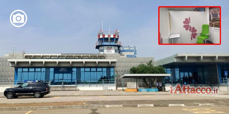 Aeroporto Gino Lisa, allestita la postazione per tamponi Covid con medici e infermieri ASL Foggia