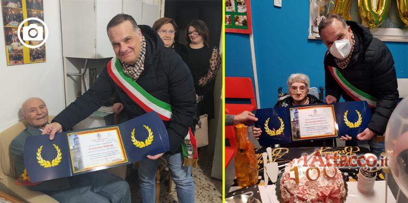Giornata particolare per San Severo, festeggiati 2 centenari: Michele Italo Lombardi e Eva Carmela Barbatelli