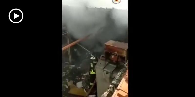 Stornarella, incendio distrugge locali di un mobilificio
