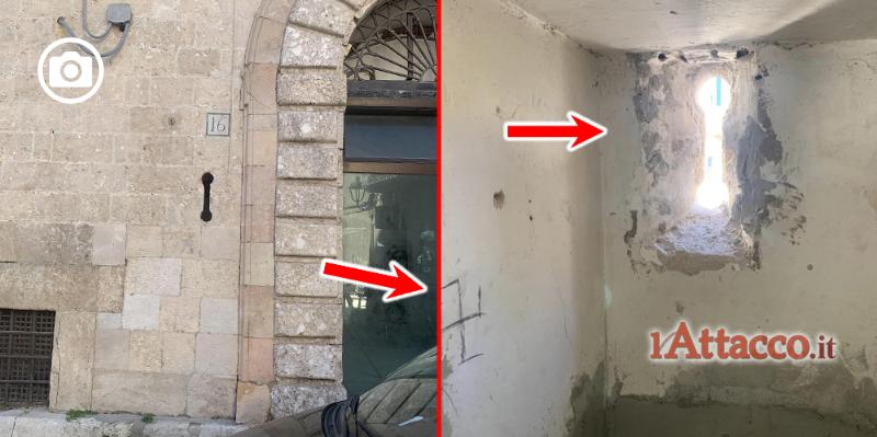 Abbattuto muro e viene alla luce una garitta militare. Miglio: “La recuperiamo ma cancelleremo la svastica”