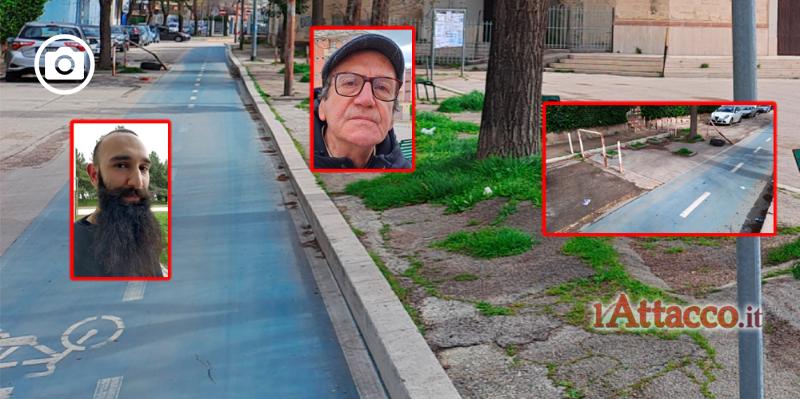 Piste ciclabili riconvertite in scorciatoie e parcheggi per auto, situazione incivile a Candelaro